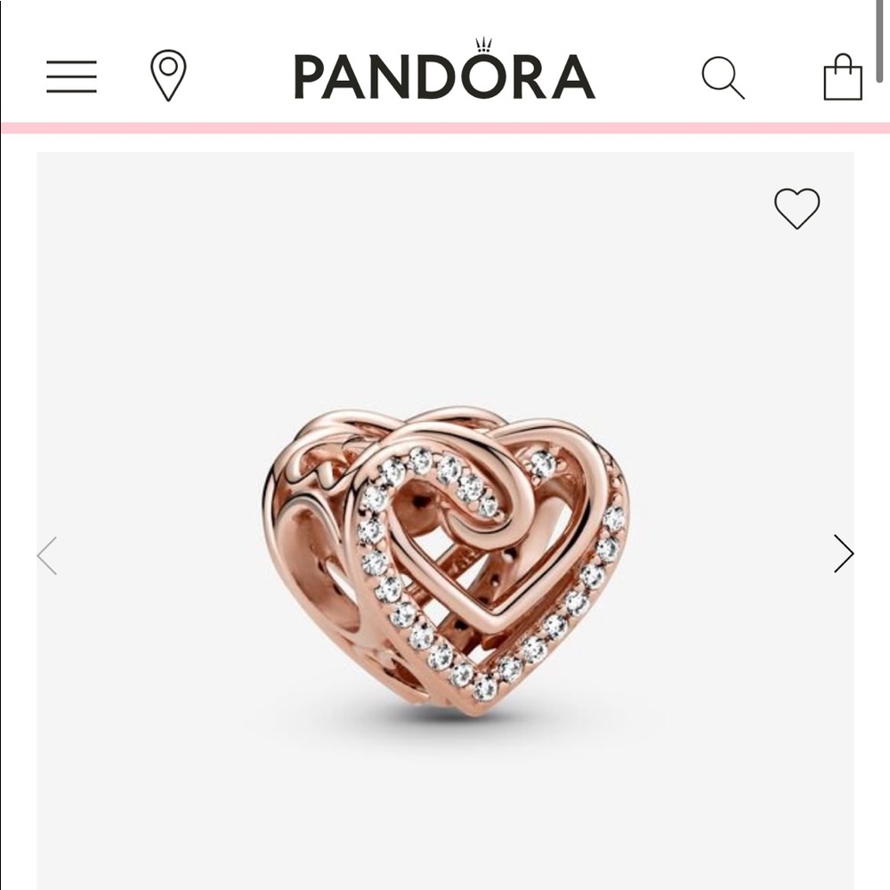 Entwined Sparkling Heart